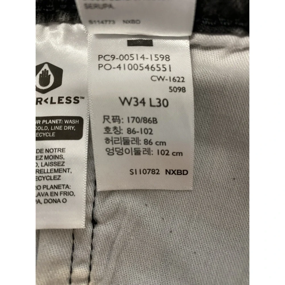 Levi's 514 Straight Fit Jeans Mens 34x30 Gray Wash Denim Stretch